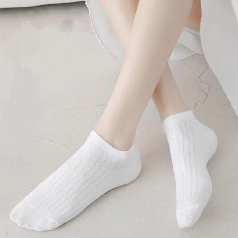 Ladies Summer Thin Simple All Can Not Afford Ball Shallow Mouth Sports Short Tube Cotton Socks