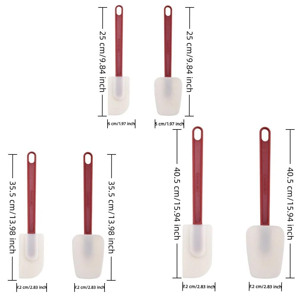 2PCS Heat Resistant Baking Scraper Set Food Grade Cake Cream Scraper  Dishwasher Safe
