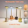 Enkel LED oppladbar berøringsmetall bordlampe tre farger sengekanten Creative Ambient Light Bar Utendørsdekorasjon Nattlys