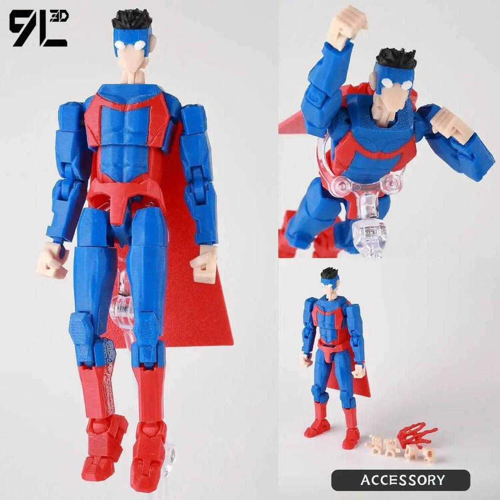 9L3D Printed Invincible Dummy13 Titan Lucky13 Invulnerable Mark Toy Collectible Figures As Gift For Kids Birthday Children's Day