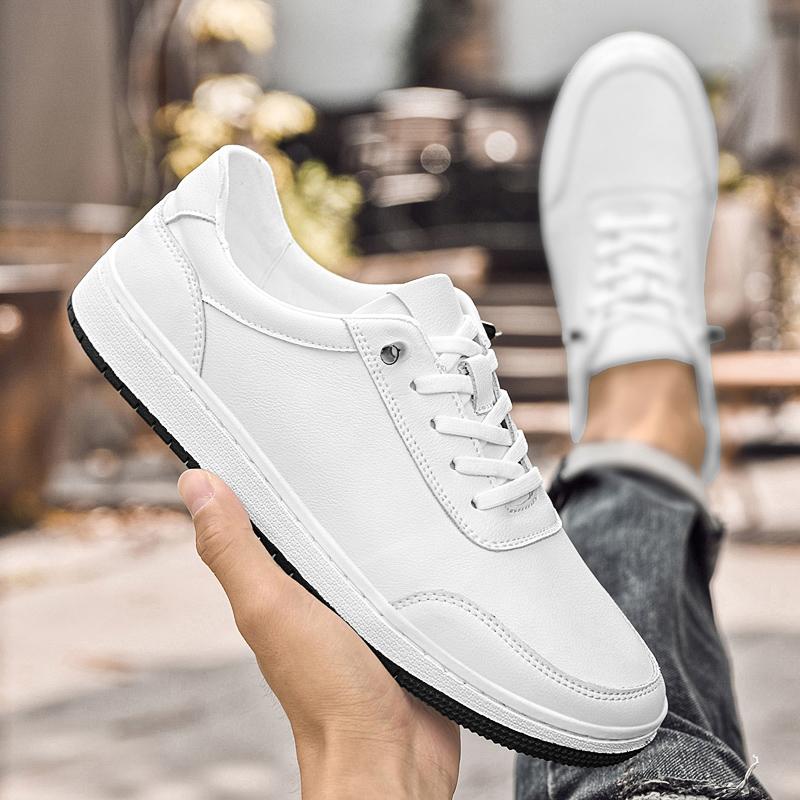 New Comfort Tenis Masculino Leisure Walk Male Sneakers Genuine Leather Mens Casual Shoes Stylish Flats Men Skateboard Footwear