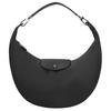 Le Pliage Xtra Deep Silver Metal Zipper Closure Leather Shoulder Tote Bag Large Women Handbags Black 10338987001