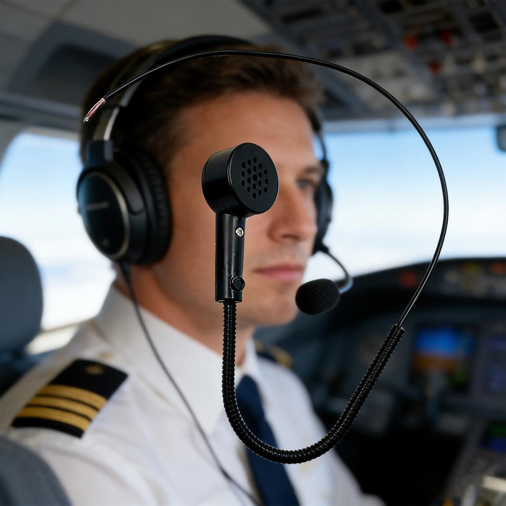 Strong All Metal Dynamic Microphone Build for High Noise Applications Including Flight Simulation & Broadcasting