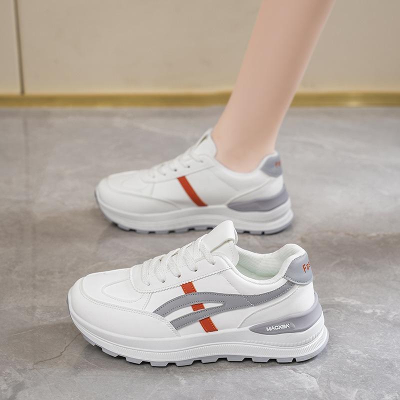 Spring women's shoes new breathable little white shoes children versatile thick-soled heightening sports shoes casual dad shoes women
