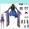 Genshin Impact Keqing Cosplay Costume High-quality Anime Game Uniform For Halloween
