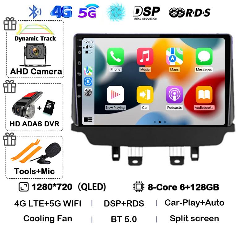 Android 14 Wireless Carplay Auto Car Radio For Mazda CX-3 CX3 Mazda 2 DK 2014 - 2021 Multimedia Video Player GPS Stereo WIFI+4G