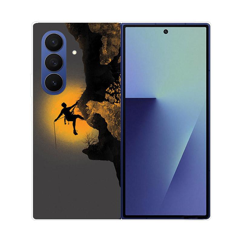 For Samsung Galaxy Z Fold 7 6 5 4 3 2 Case Transparent Protective Back Cover Hard PC Shell For Samsung Z Fold7 Fold6 Fold5 Etui