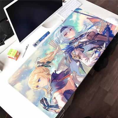 Genshin Impact Eula Custom Skin Table Mat Student Mousepad Gamer Computer Keyboard Pad Jocuri Pad Desktop Mat