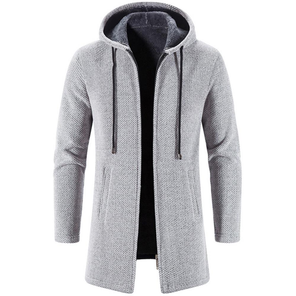 Autumn and Winter Cashmere Men's Cardigan Chenille Outer Sweater Sweater Sweater Coat Windbreaker