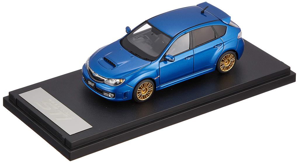 MARK43 Subaru Impreza WRX STI with genuine WR Blue finished 1/43 (GRB) options, Mica, model.