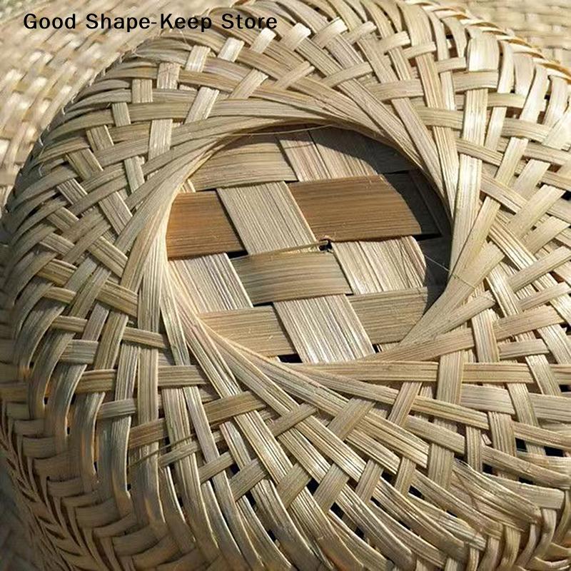 Outdoor Garden Shade Breathable Straw Hat Bamboo Shade Hat Summer Shade Hat Farmers Work Sun Hat