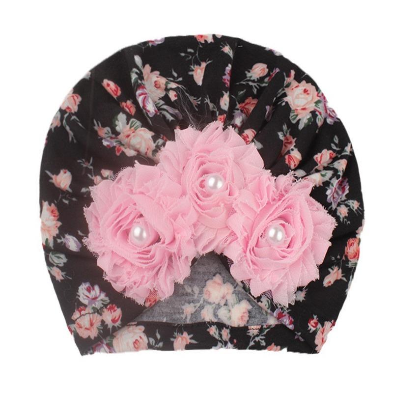 New baby pullover hat, cute sunflower children's hat, thin breathable baby fetal hat