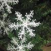 Festive Chenille Wire-Wrapped Snowflake Ornaments for Christmas Tree Decoration