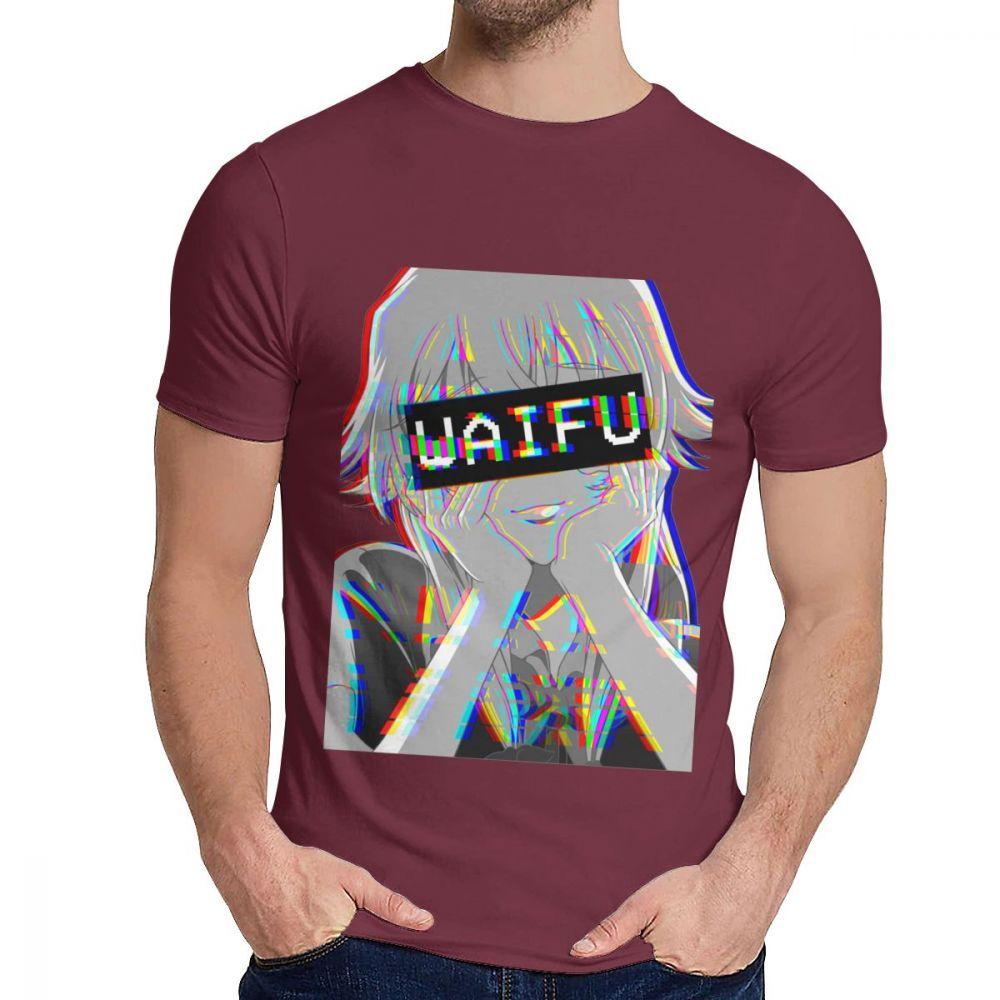 Round Neck Yuno Waifu Japanese Animation T Shirt Custom Unisex 100 Cotton T Shirt Big Size
