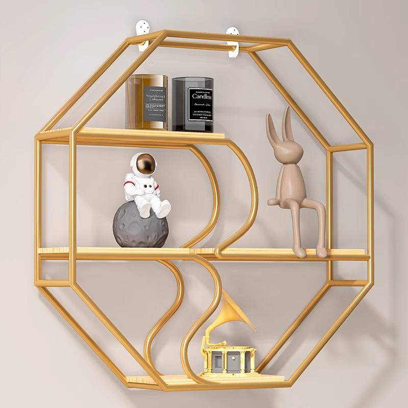 Iron Wall Shelves Simple Wall Storage Display Shelf Books Corner Living Room Organizer Room Decorations Interior Accessories