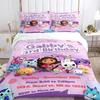 Gabby's dollhouse Kawaii 3D NEW Duvet Cover Pillowcase Bedding Set Adult Girl Bedroom Decoration Children Single Double Large