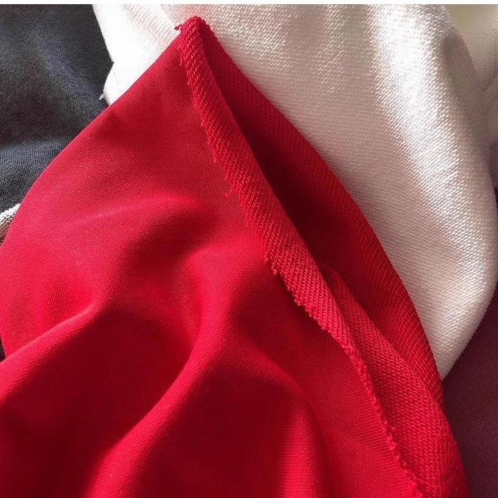 Wide 180cm French Terry Loop Cotton Knitted Fabric Abrasion-Resistant Sweatshirt Sweater Suit Sports Casual Wear Comfortable