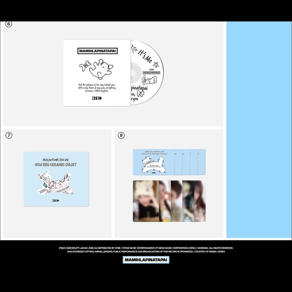 [Pre-order] ILLIT [MAMIHLAPINATAPAI] Gua Sha Keramisch Object ver. + Gratis geschenk