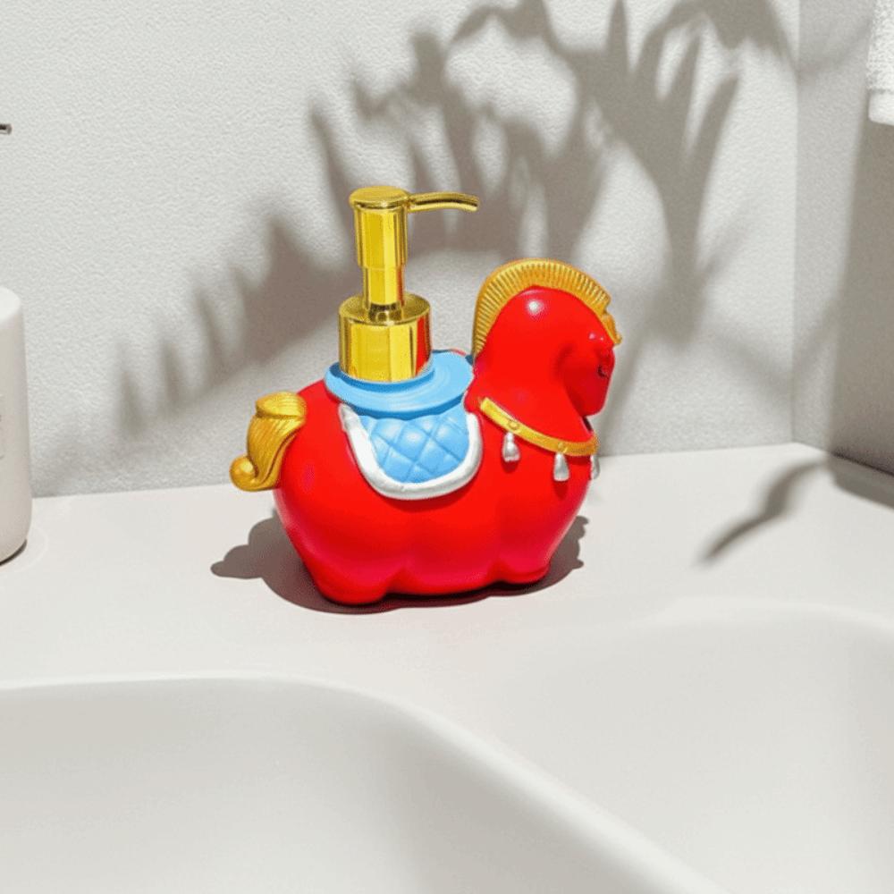 Press Bottle Zodiac Horse Soap Dispenser Animal Model Shampoo Soap Dispenser  Children/Kids