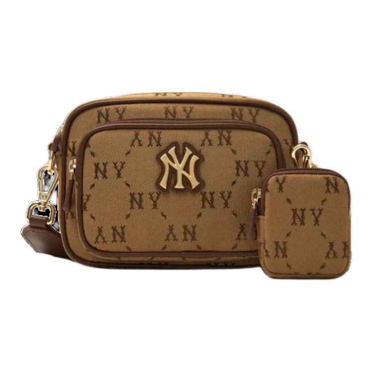 New MLB Polyester Camera Bag Shoulder Bag Crossbody Bag Regular Unisex Brown 7ACRMDA4N-50BGS