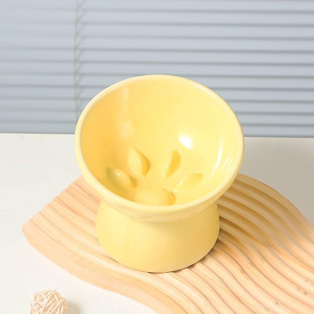 Bol Anti-Renversement pour Chat Mangeoire Lente à Nourriture Multiple pour Animaux de Compagnie Bol Haut sur Pied pour Animaux de Compagnie Protection du Cou