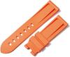 King Watch Panerai Compatible Rubber Strap for Deployment Mm [Import Original] Parts Buckle, Aftermarket, Orange, 24/22