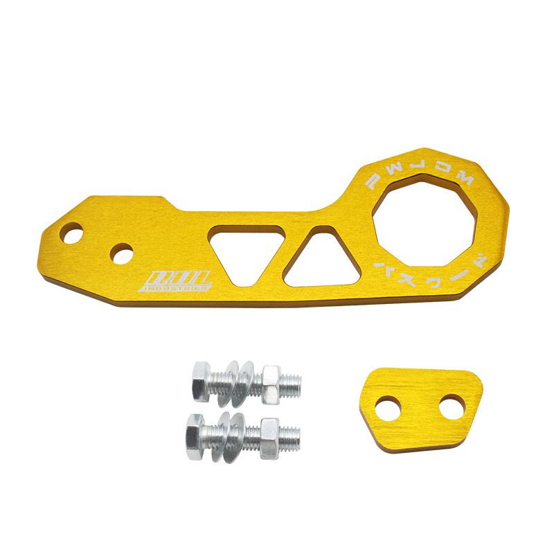 1 Set Universal Aluminum Alloy Rear Tow Hook Racing Rear Tow Hook Rhombic Towbar Towing Tools For Civic Fit Jazz Gk5