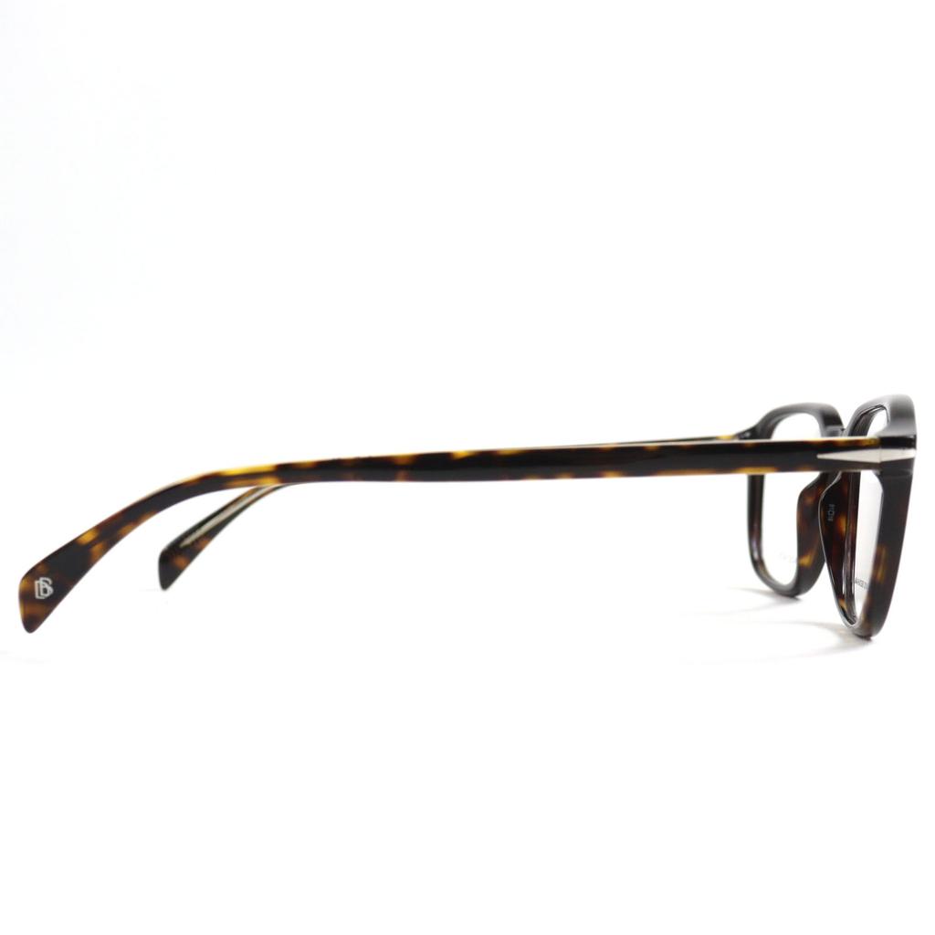 Pristine EYEWEAR by DAVID BECKHAM Glasses DB Monogram Engraved Rectangle Shape End Tip black mens DB 1084 Used