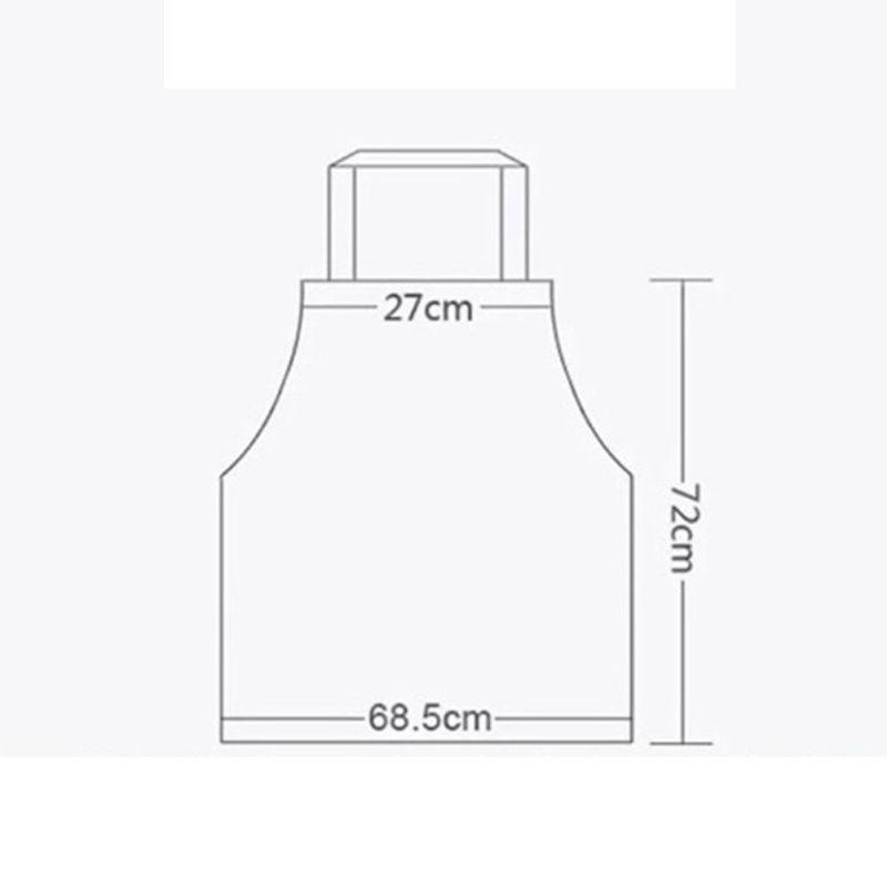 Waterproof Apron Kitchen Restaurant Cooking Bib Adjustable Aprons with Pocket