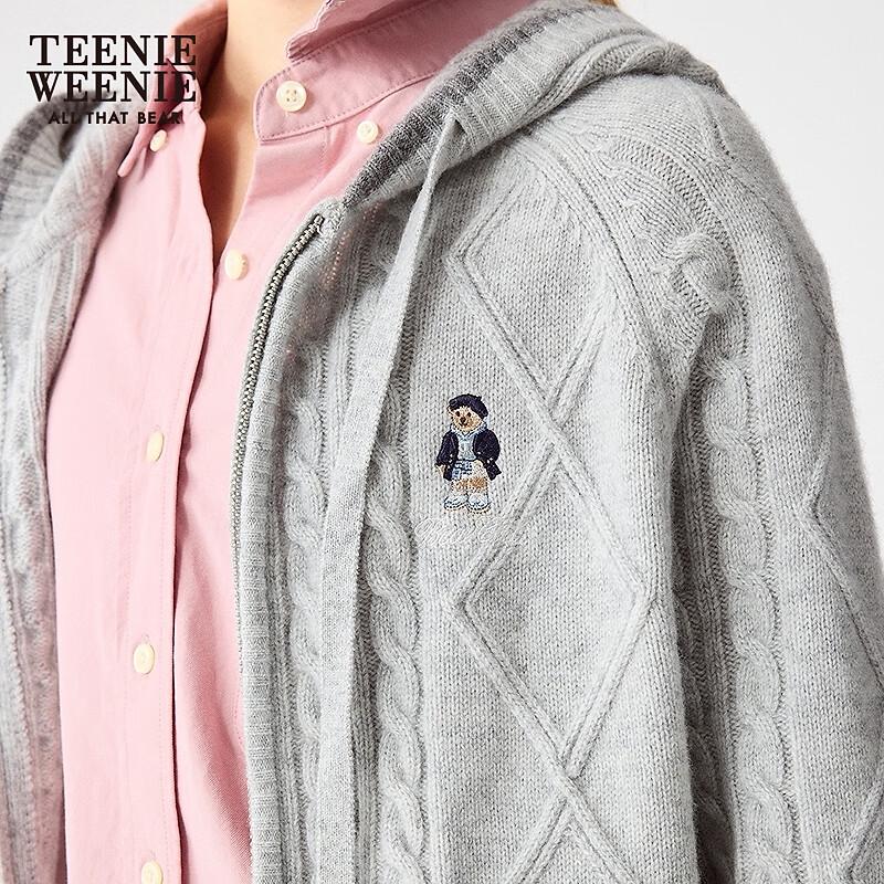 Teenie Weenie Women's Bear Hooded Knit Cardigan