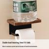 Handun Walnut Wood Bathroom Toilet Paper Holder