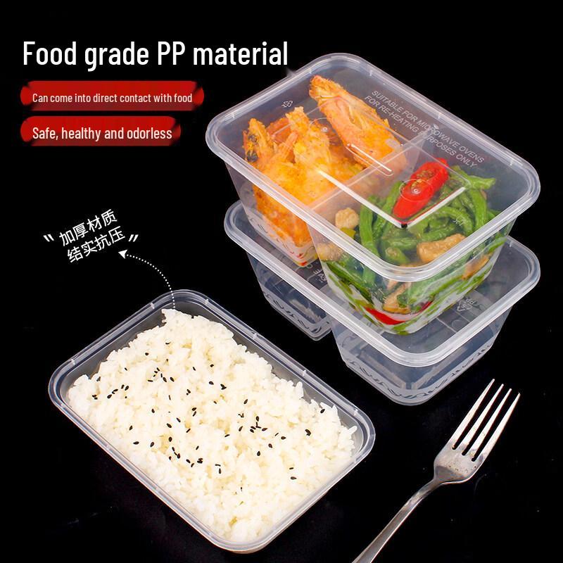 Disposable Rectangular Lunch Boxes with Lids