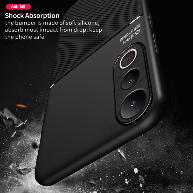 Rugged Non-Slip Magnetic Case For Vivo V50 Lite 5G Portective Cover Back Shell Coque Fundas Capa