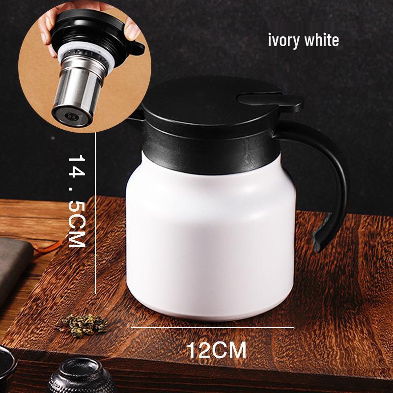 

316 Stainless Steel Heat-Preserving Teapot for Stewing and Tea Infusion with Built-in Chenpi Pu er Brewing and Water Separation. 800 ML