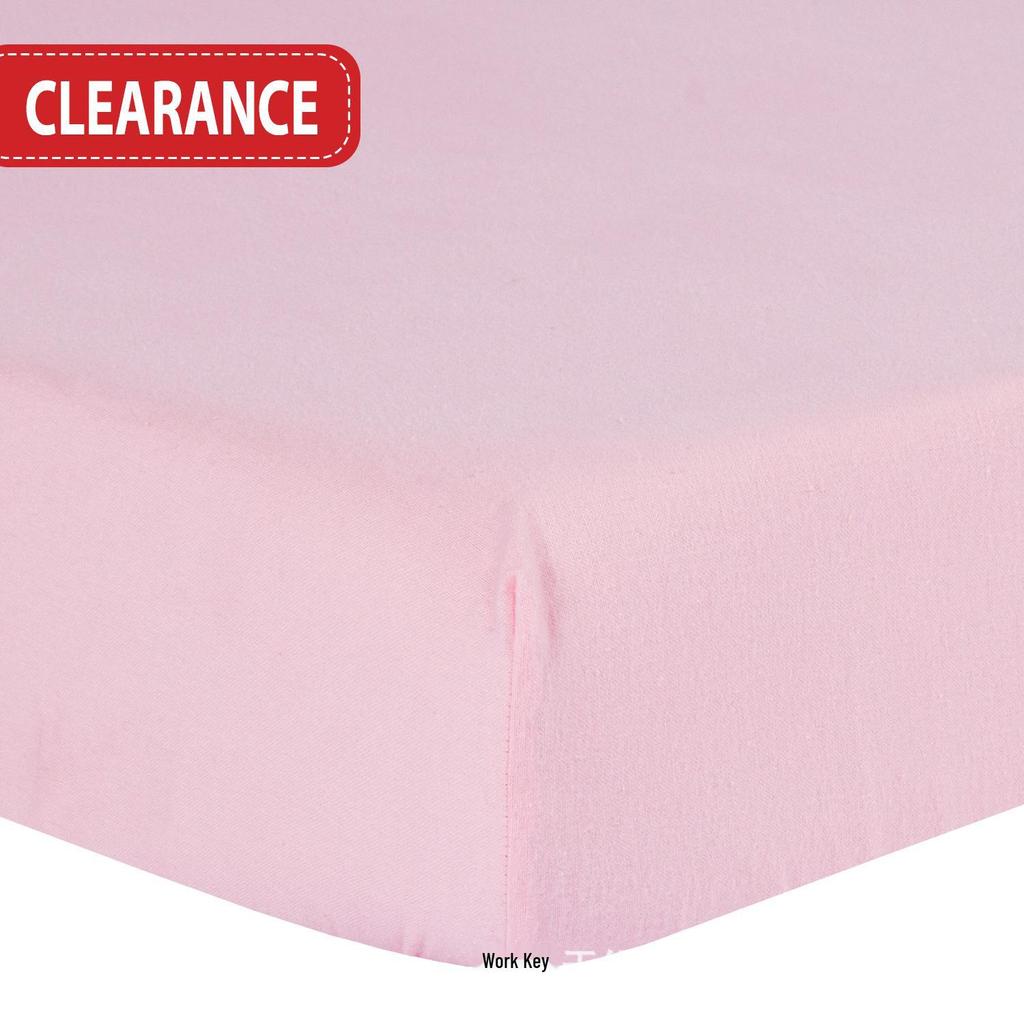Mini Baby Crib Sheet Set - Soft Cotton Flannel Bedding for Newborns, Solid Color, 2-Piece