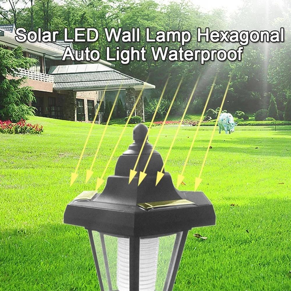 1-2PCS Solar Garden Lights Outdoor LED Street Light Wall Lighting Fixture Exterior Garden Lighting And Decorative Illumination