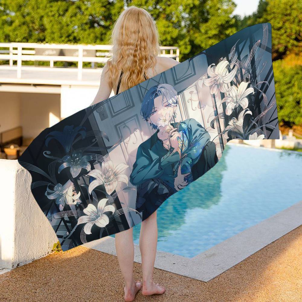 Anime ALIENS STAGE Microfiber Blanket Quick Drying Beach Towels Oversized Printing Super Absorbent Pool Towel Blanket