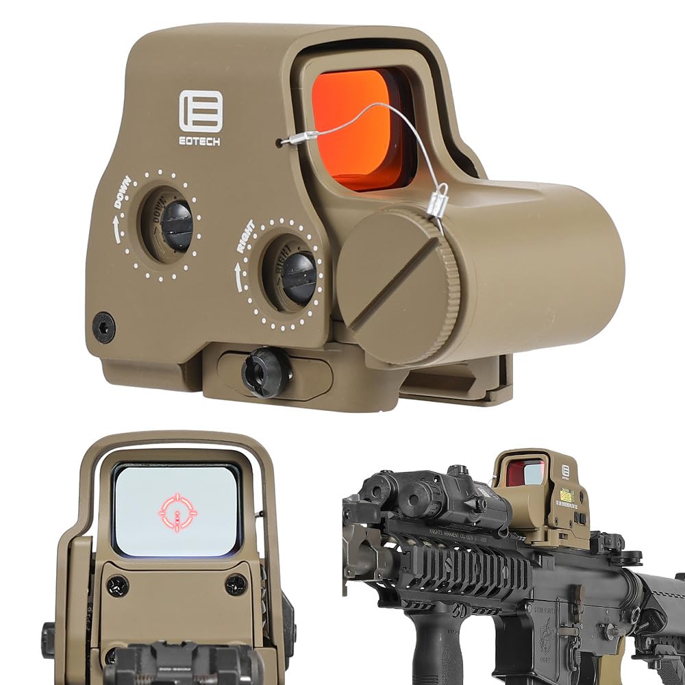 Ryohin Buhin Iotec Type 558 EXPS DE Dot Sight Replica with Ruby Coated Circular Reticle and Anti-Reflection Lens, EXPS3-0 EXPS3 Holographic Sight