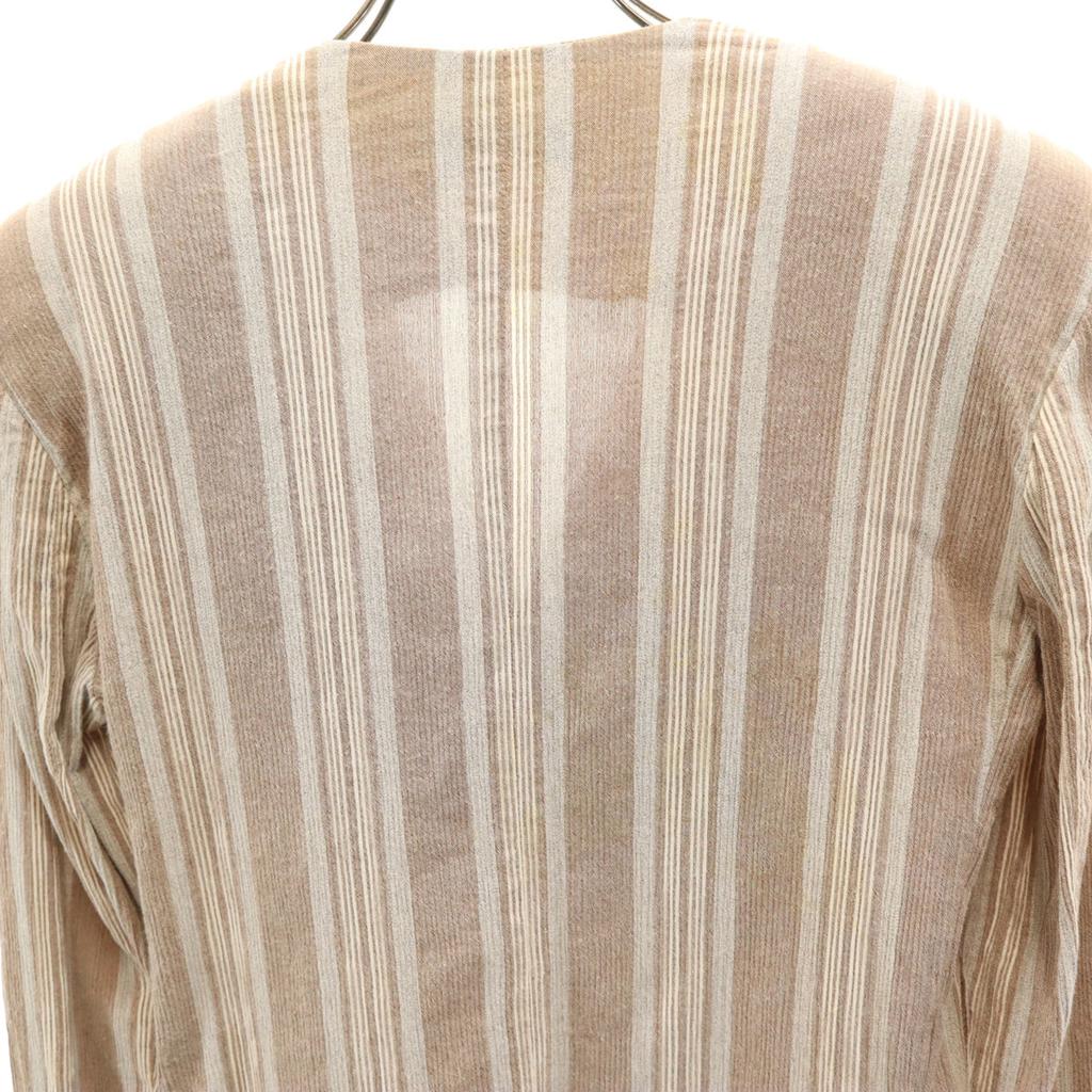 Emporio Armani 90er Jahre Made in Italy Alte Gestreifte Baumwolljacke 38 Damen Gebraucht