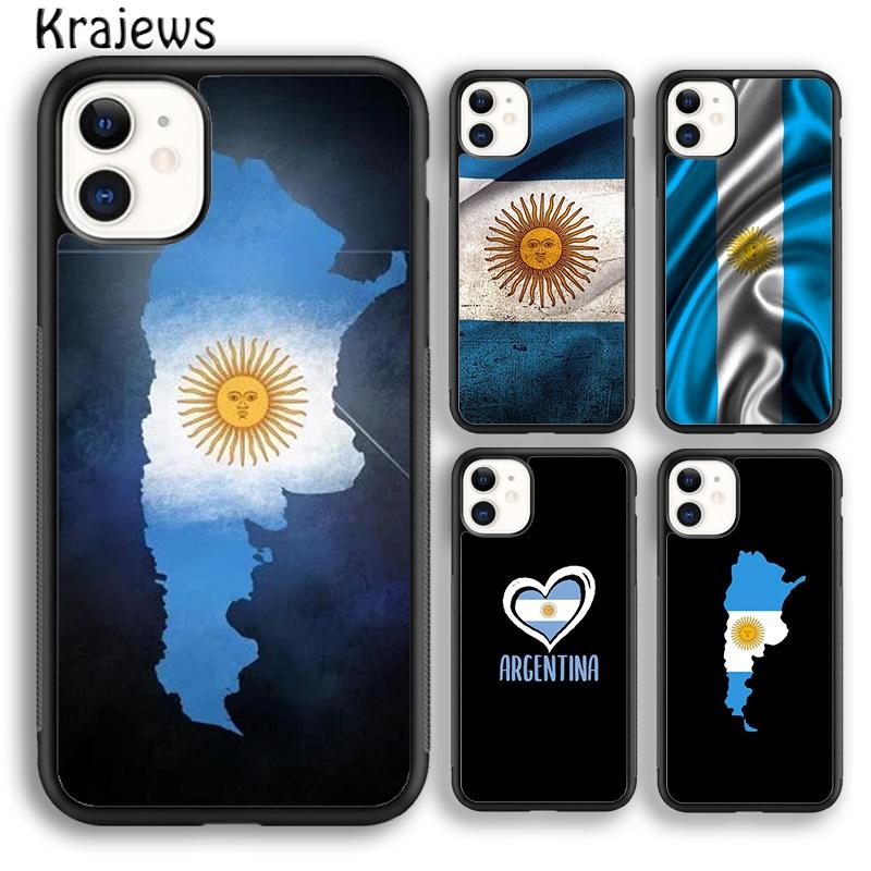 Krajews Argentina Flag soft Phone Case Cover For iPhone 17 Air 16 15 14 plus 12 13 pro max coque Shell Fundas