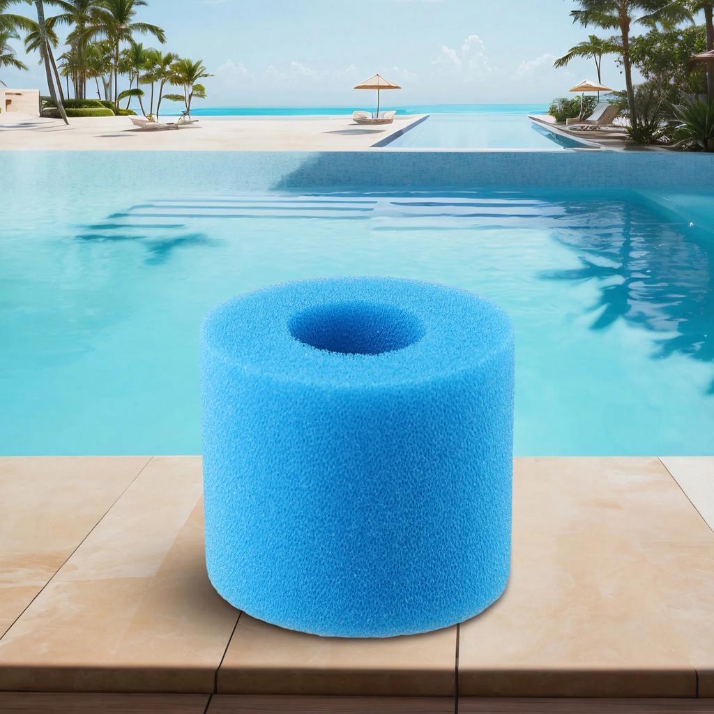 Washable Foam Sponge Filter For Pool Cartridge Systems Fits Type I II VI D Filter Housings Reusable Without Paper Cartridge