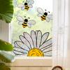 Colorful Bee Sunflower Window Sticker Rainbow Glass Windows Decor Wall Decals Home Decoration Self Adhesive Electrostatic Mural
