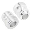 2 Stück Aluminiumlegierung 12AN Male Schweißanschluss-Fittings 12AN Male Bördel-Schweißbar Kraftstofftank-Fitting-Adapter-Stecker
