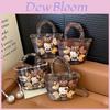 Borsa a Spalla da Donna Hello Kitty in Materiale di Nylon con Chiusura a Zip per Uscite Casual