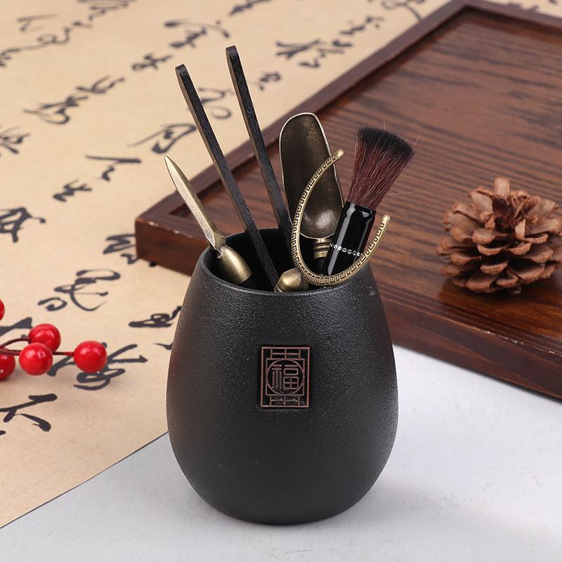 6 Buc/Set Ceremonie Ceai Rezistent la Căldură Instrumente Ceai Kung Fu Lemn Linguriță Ceai Chinezesc Gongfu Pensetă Ace Set Accesorii Ceainărie