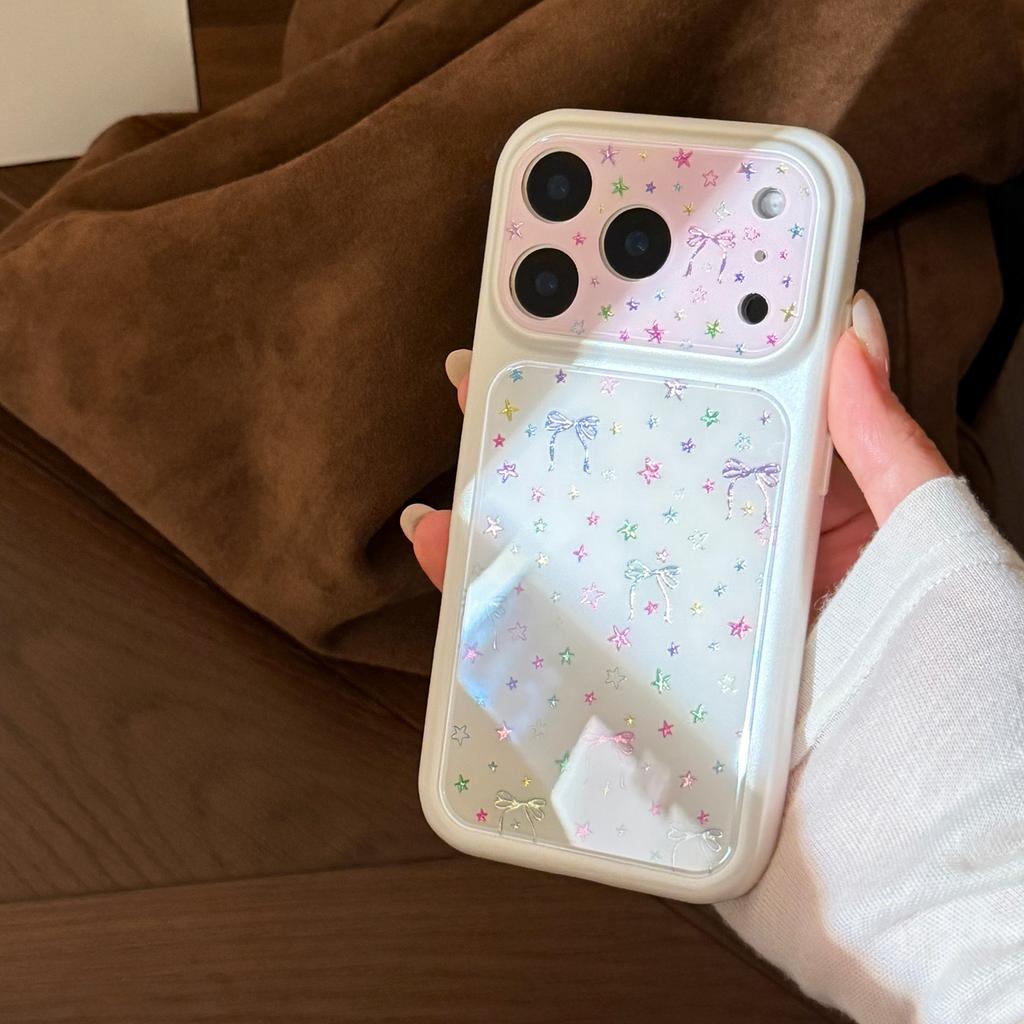High value application Apple 17promax mobile phone case iphone16 gilt 13 stars bow 15 all-inclusive Korean