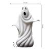 AEE4-Ghost Statue, White Resin Garden Ghost Sculpture Halloween Decorations, Ghost Figurines For Home Room Desk Decor A Easy To