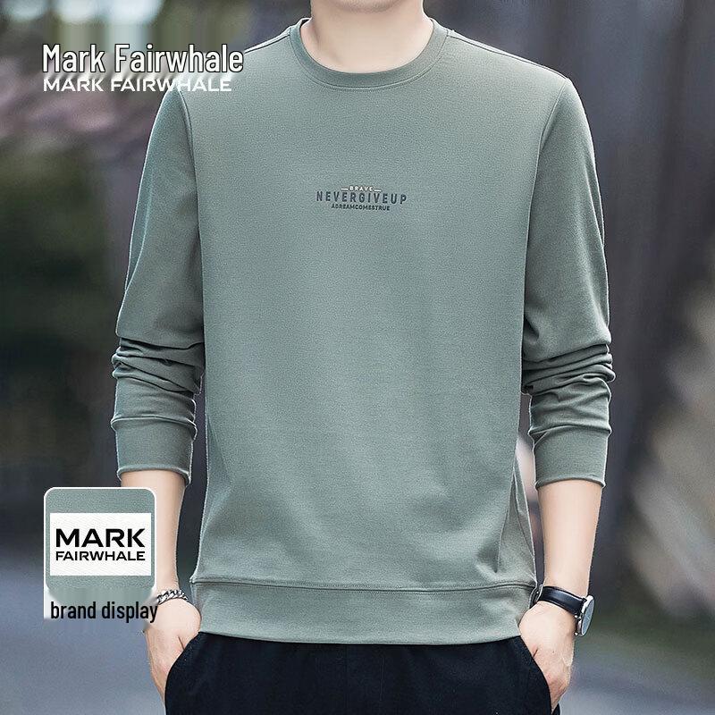 MARK FAIRWHALE Men's Premium Plus Size Crew Neck Sweatshirt