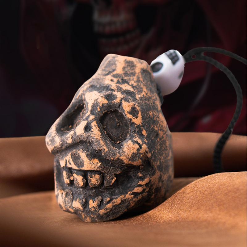Todesflöte jagt einem Schauer über den Rücken Aztekische Todesflöte Lauter menschlicher Schrei für Halloween Cosplay Outdoor-Aktivität