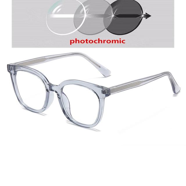 0 -0.5 -0.75 To -6.0 Anti Blue Rays Aspherical Lens Leopard Frame Oval Minus Diopter Glasses Unisex TR90 Prescription Spectacles